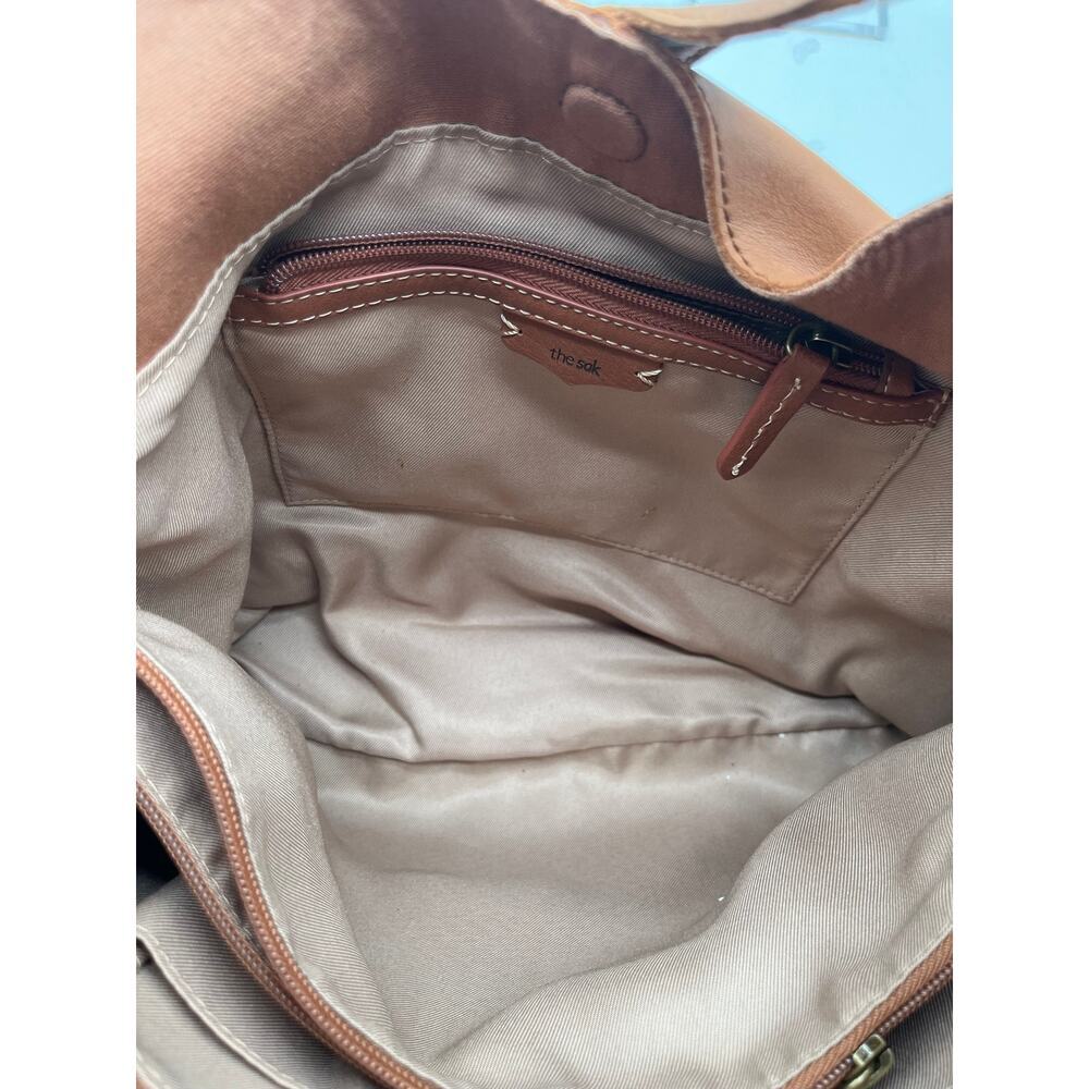 THE SAK Hobo Tooled Leather Satchel with Tassel Charm - Picture 8 of 8